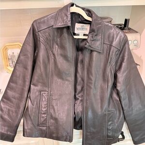 Women’s or Men’s  Black Leather Jacket